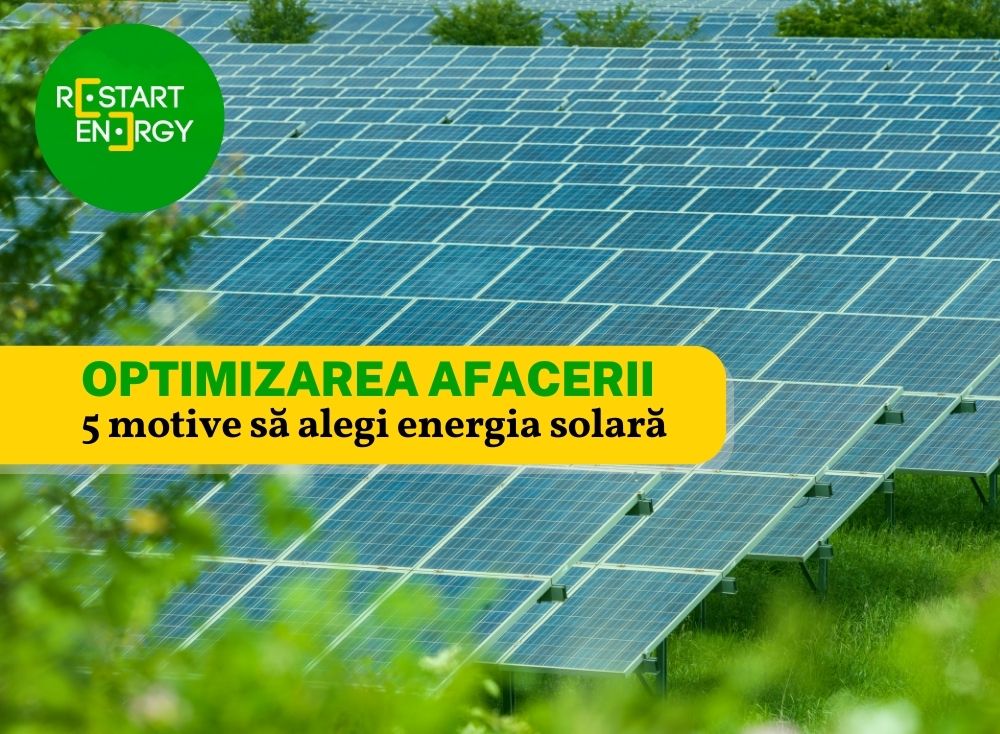 Optimizarea afacerii – 5 motive să alegi energia solară