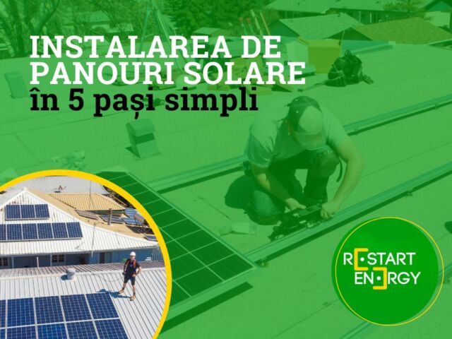 Instalarea de panouri solare în 5 pași simpli