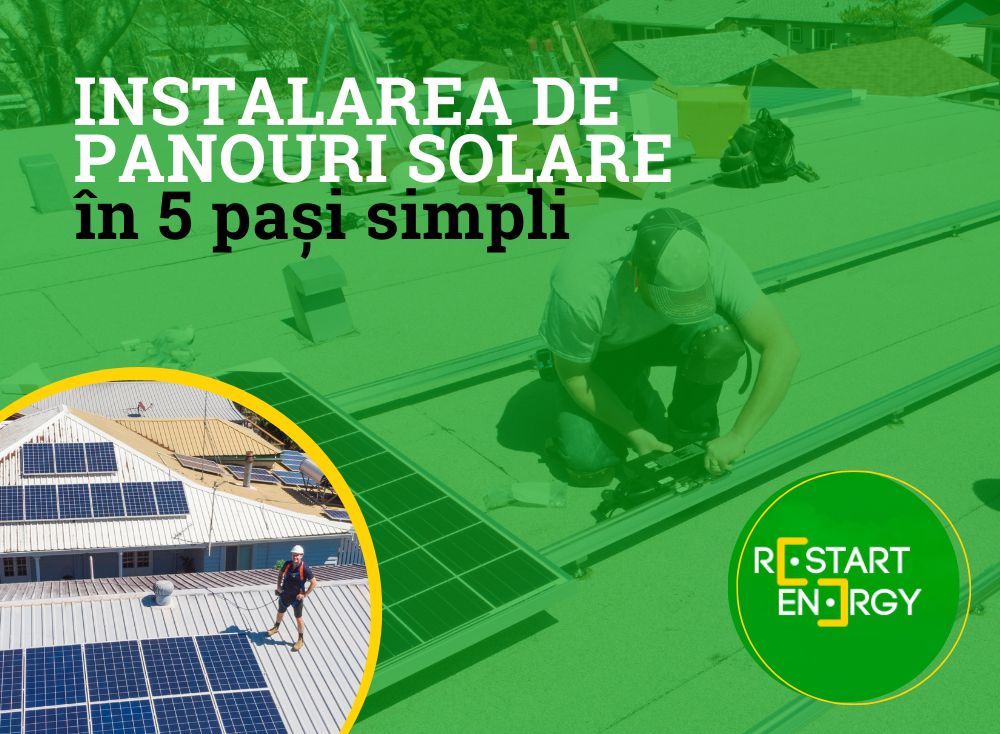 Instalarea de panouri solare în 5 pași simpli